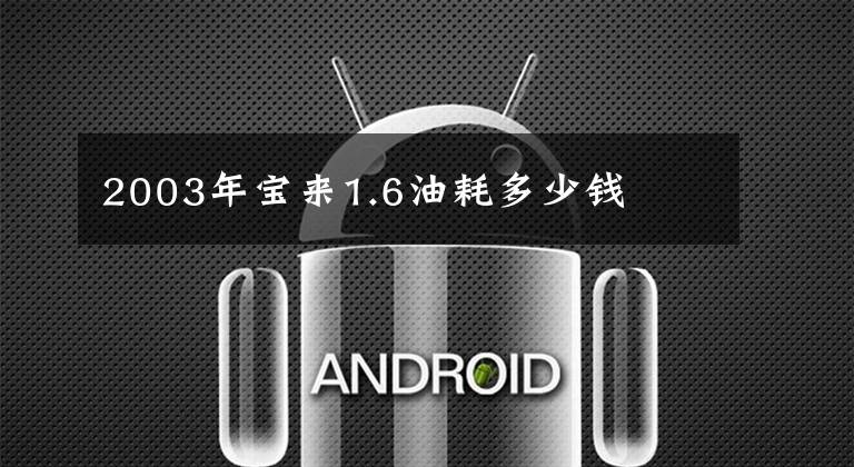 2003年宝来1.6油耗多少钱