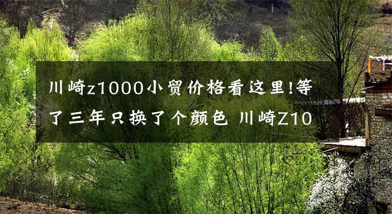 川崎z1000小贸价格看这里!等了三年只换了个颜色 川崎Z1000发布更新 还是没有电控