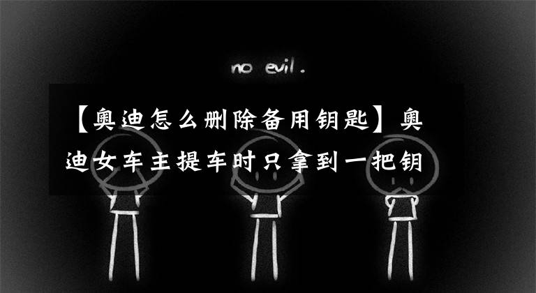 【奥迪怎么删除备用钥匙】奥迪女车主提车时只拿到一把钥匙，商家这样回应：豪车没备用钥匙