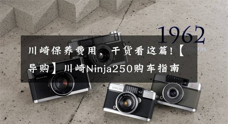 川崎保养费用,干货看这篇!【导购】川崎Ninja250购车指南 ABS更具优势