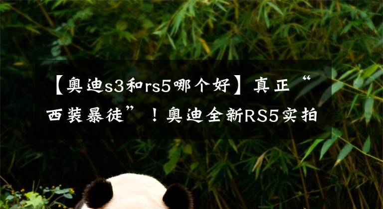 【奥迪s3和rs5哪个好】真正“西装暴徒”!奥迪全新RS5实拍,搭2.9T双增压,零百媲美M3