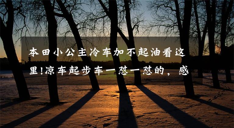 本田小公主冷车加不起油看这里!凉车起步车一怼一怼的,感觉加不上油是咋回事?