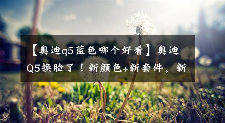 【奥迪q5蓝色哪个好看】奥迪Q5换脸了！新颜色+新套件，新增3.0T柴油引擎