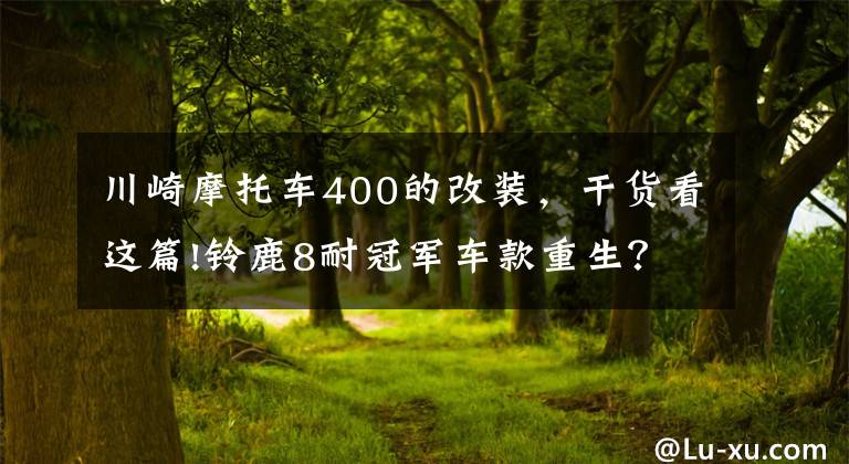 川崎摩托车400的改装,干货看这篇!铃鹿8耐冠军车款重生?!川崎「ZXR900」改装款