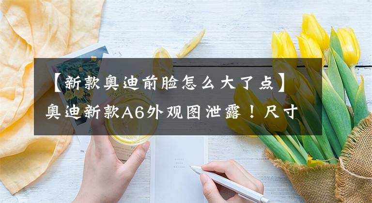 【新款奥迪前脸怎么大了点】奥迪新款A6外观图泄露!尺寸升级车身更大,前脸换网状格栅