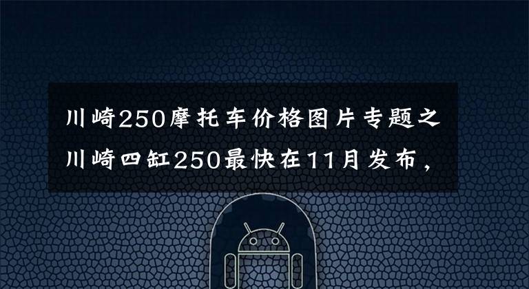 川崎250摩托车价格图片专题之川崎四缸250最快在11月发布，约合50500元起？