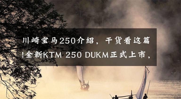 川崎宝马250介绍,干货看这篇!全新KTM 250 DUKM正式上市,售34980元,不把300CC放在眼里