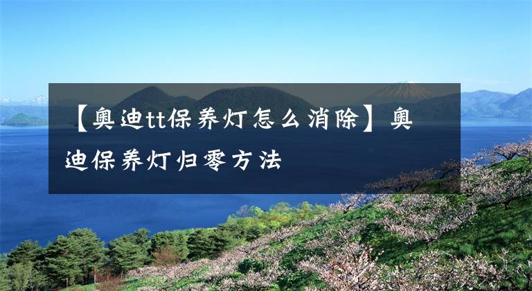 【奥迪tt保养灯怎么消除】奥迪保养灯归零方法