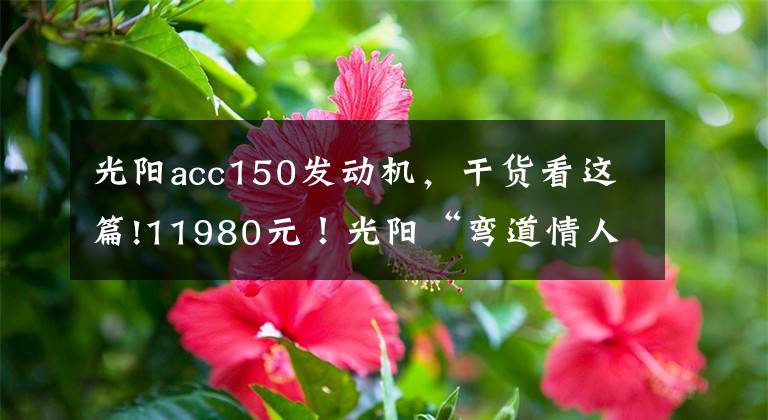 光阳acc150发动机,干货看这篇!11980元!光阳“弯道情人”来袭!