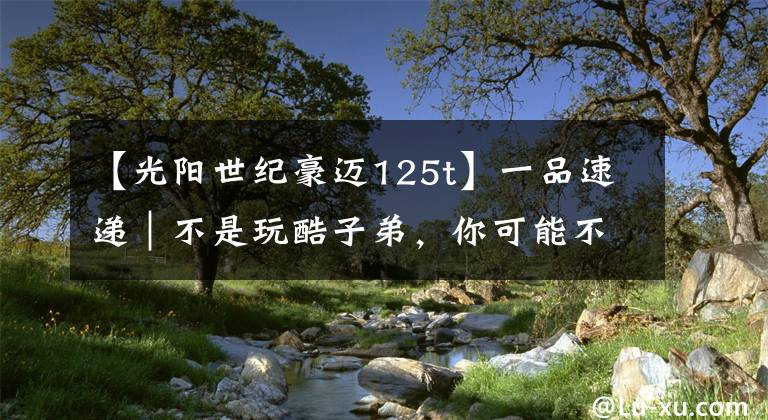 【光阳世纪豪迈125t】一品速递|不是玩酷子弟,你可能不配买这辆智联网摩托