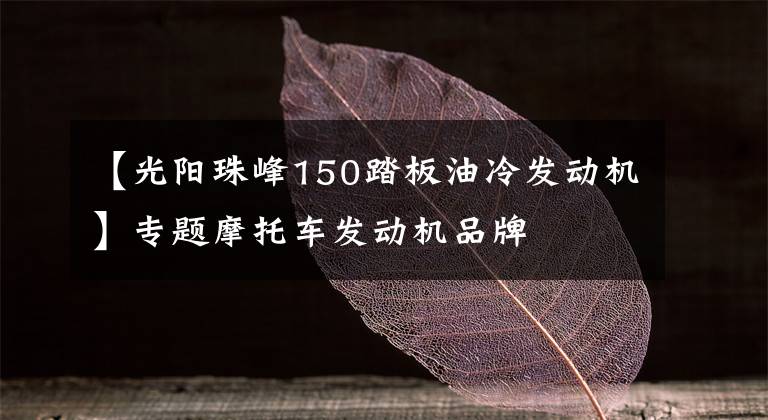 【光阳珠峰150踏板油冷发动机】专题摩托车发动机品牌
