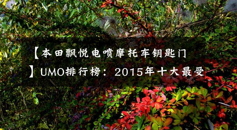 【本田飘悦电喷摩托车钥匙门】UMO排行榜:2015年十大最受关注的新月车。