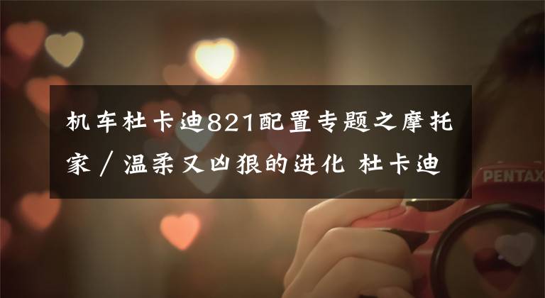 机车杜卡迪821配置专题之摩托家/温柔又凶狠的进化 杜卡迪 MONSTER 821