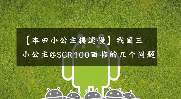 【本田小公主提速慢】我国三小公主@SCR100面临的几个问题,说多了就是眼泪。
