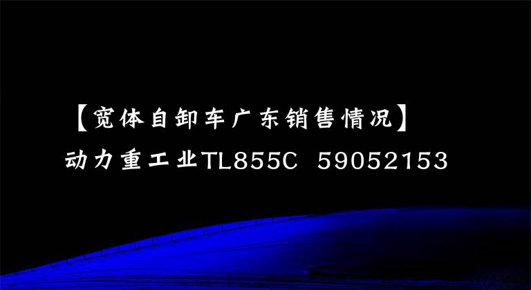【宽体自卸车广东销售情况】动力重工业TL855C  590521532385 638993紫霞汽车推出广州砂石展，有助于砂石运输的高质量发展。