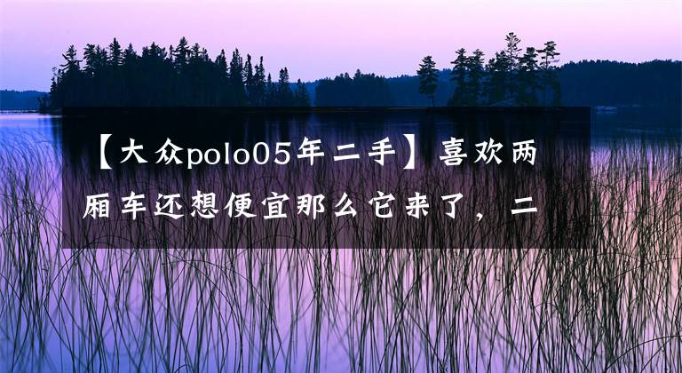 【大众polo05年二手】喜欢两厢车还想便宜那么它来了,二手大众Polo 2004款