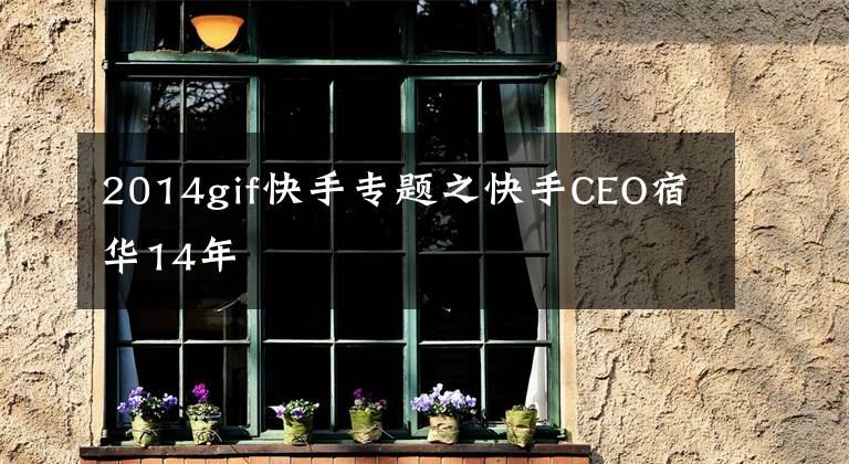 2014gif快手专题之快手CEO宿华14年