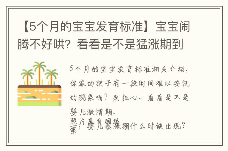 【5个月的宝宝发育标准】宝宝闹腾不好哄?看看是不是猛涨期到了