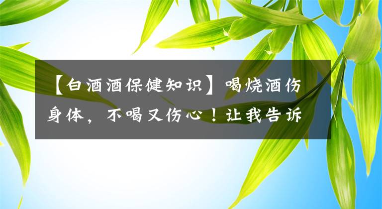 【白酒酒保健知识】喝烧酒伤身体，不喝又伤心！让我告诉你如何喝最健康的酒。