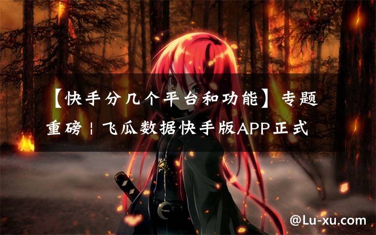 【快手分几个平台和功能】专题重磅 | 飞瓜数据快手版APP正式上线!随时随地轻松掌握快手数据