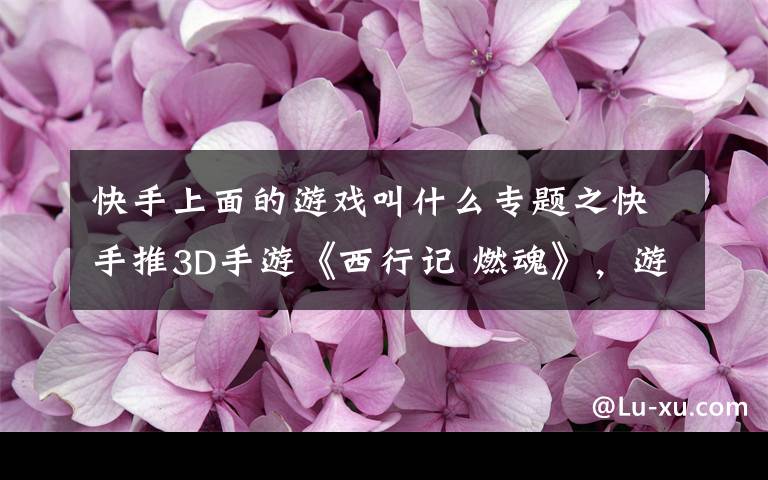 快手上面的游戏叫什么专题之快手推3D手游《西行记 燃魂》,游戏行业会给它机会吗?