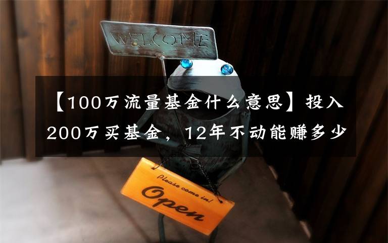 【100万流量基金什么意思】投入200万买基金，12年不动能赚多少钱？这位投资者浮盈1400万！“史上最强基民”是如何躺赚的？