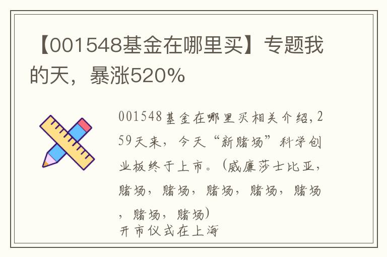 【001548基金在哪里买】专题我的天，暴涨520%