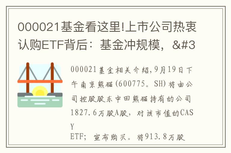 000021基金看这里!上市公司热衷认购ETF背后:基金冲规模,"利器"难长久