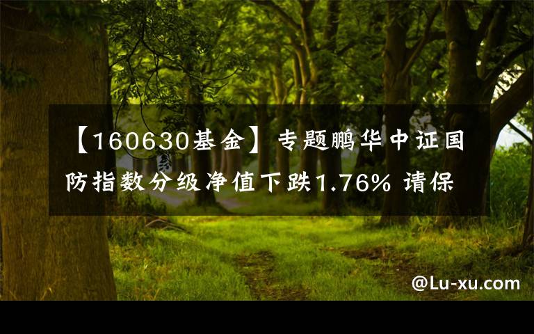 【160630基金】专题鹏华中证国防指数分级净值下跌1.76% 请保持关注