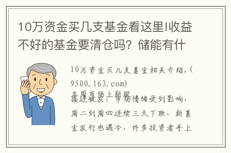 10万资金买几支基金看这里!收益不好的基金要清仓吗？储能有什么好的基金推荐？