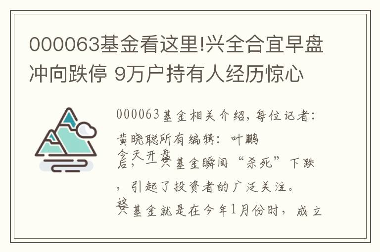 000063基金看这里!兴全合宜早盘冲向跌停 9万户持有人经历惊心一刻(附兴全基金回应)