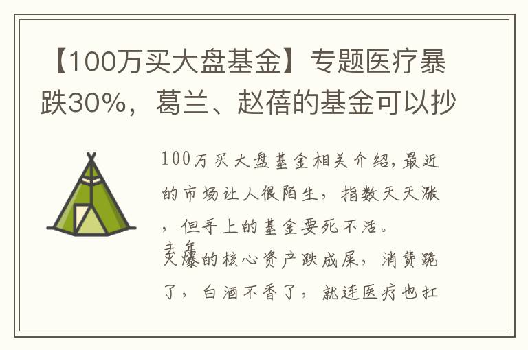 【100万买大盘基金】专题医疗暴跌30%，葛兰、赵蓓的基金可以抄底了吗？