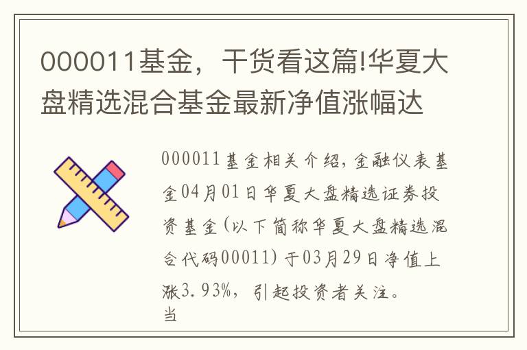 000011基金，干货看这篇!华夏大盘精选混合基金最新净值涨幅达3.93%
