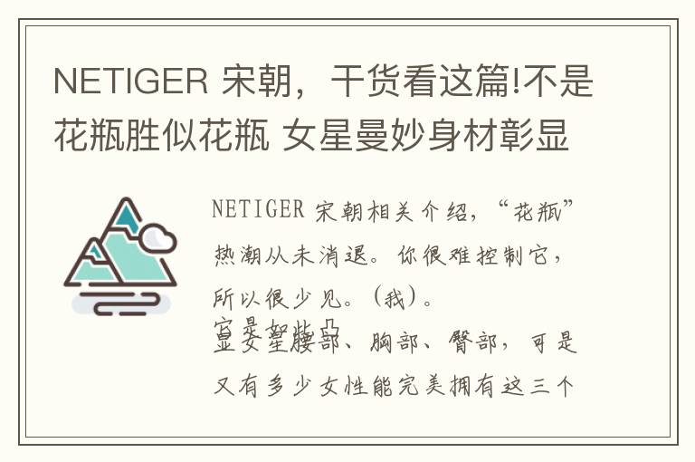 NETIGER 宋朝，干货看这篇!不是花瓶胜似花瓶 女星曼妙身材彰显有招