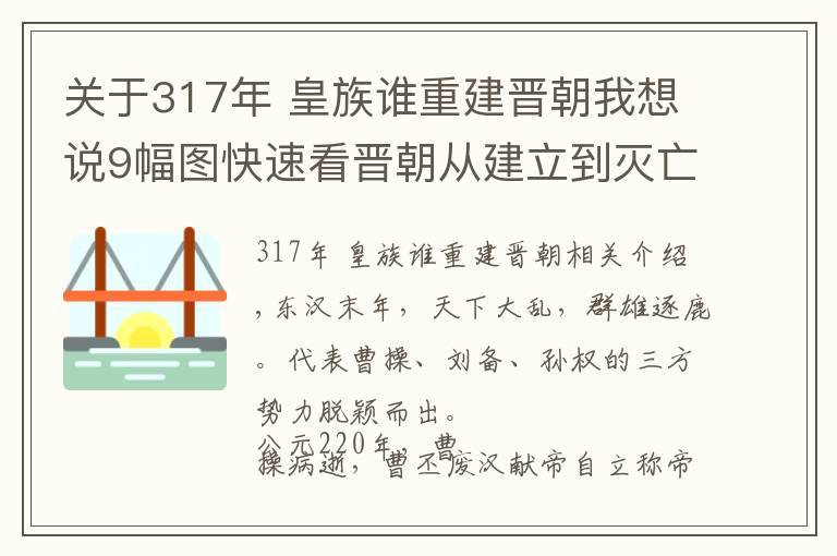 关于317年 皇族谁重建晋朝我想说9幅图快速看晋朝从建立到灭亡