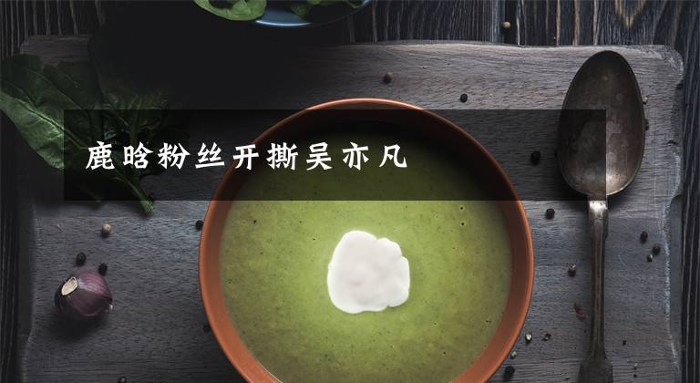 鹿晗粉丝开撕吴亦凡