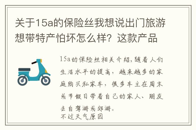 关于15a的保险丝我想说出门旅游想带特产怕坏怎么样?这款产品完全打消了顾虑