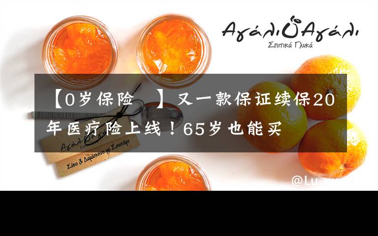 【0岁保险 】又一款保证续保20年医疗险上线!65岁也能买