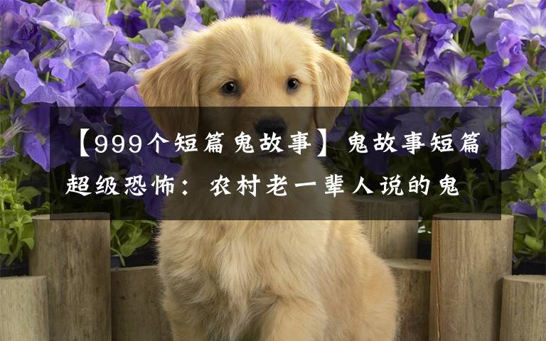 【999个短篇鬼故事】鬼故事短篇超级恐怖:农村老一辈人说的鬼故事传说