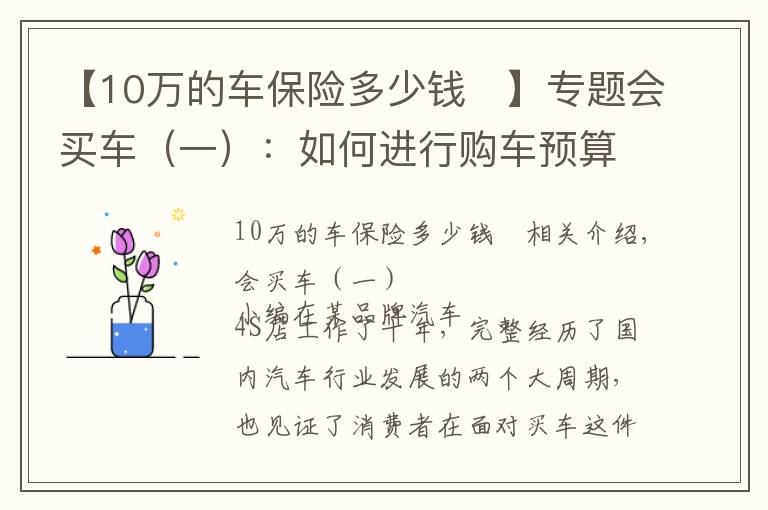 【10万的车保险多少钱	】专题会买车（一）：如何进行购车预算？