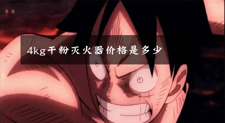 4kg干粉灭火器价格是多少