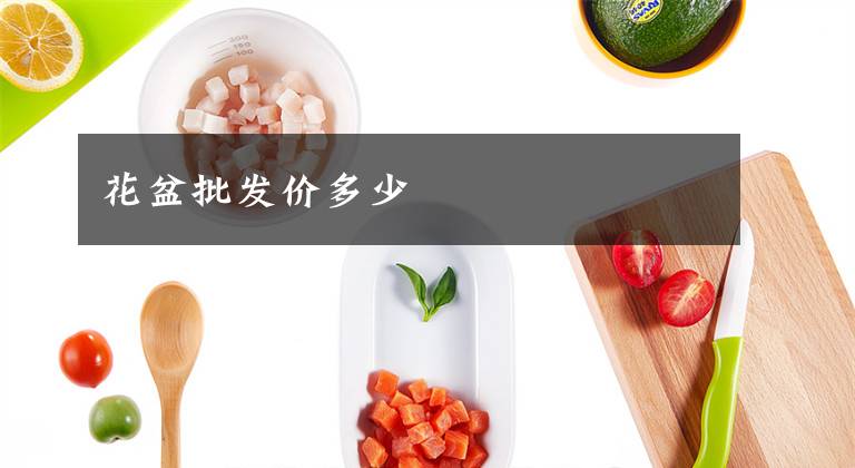 花盆批发价多少