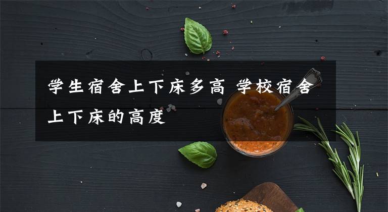 学生宿舍上下床多高 学校宿舍上下床的高度