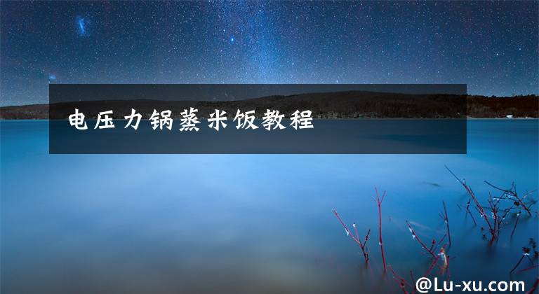 电压力锅蒸米饭教程