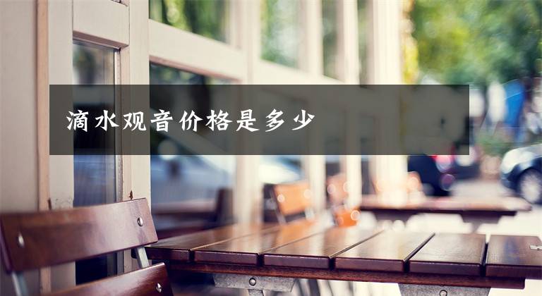 滴水观音价格是多少