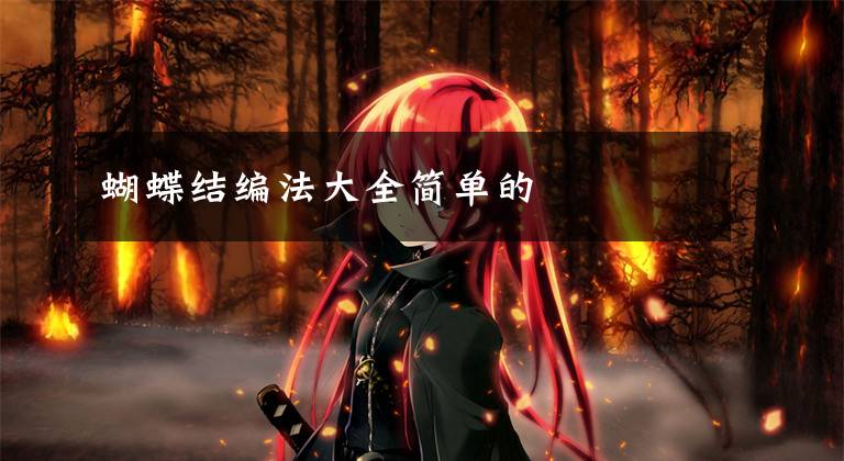 蝴蝶结编法大全简单的