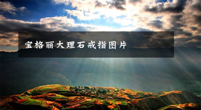 宝格丽大理石戒指图片