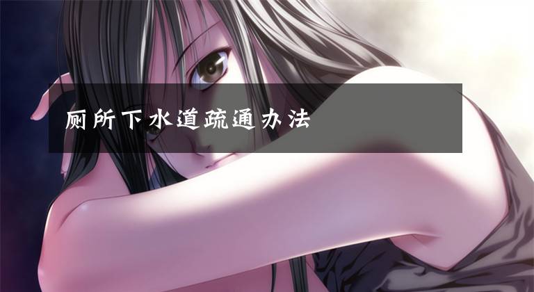 厕所下水道疏通办法