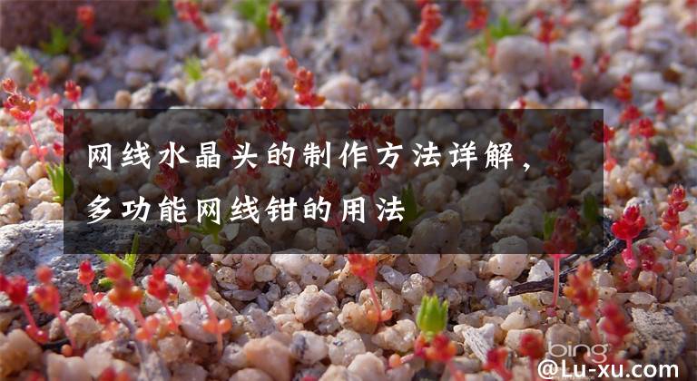 网线水晶头的制作方法详解,多功能网线钳的用法