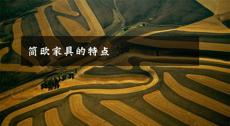 简欧家具的特点